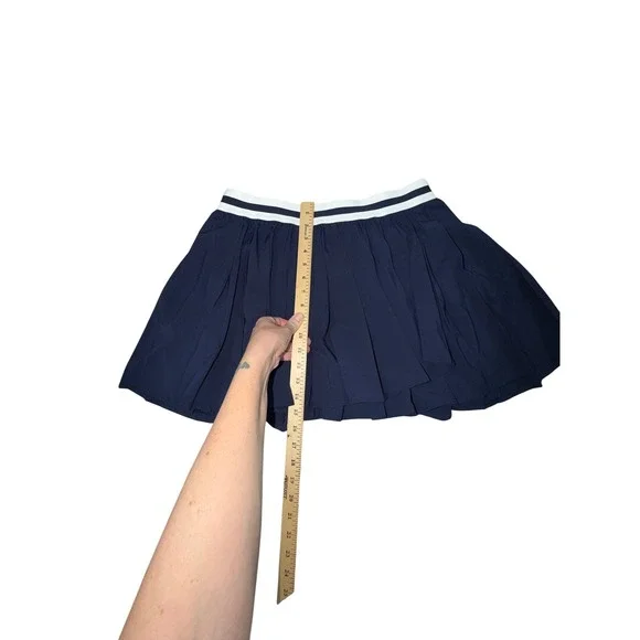 CALIA Tennis Skort High Rise 15in Navy Pleated Athletic Skirt Built-in Shorts - Picture 8 of 8